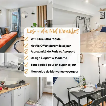 Apartment Cosy Et Lumineux, 20 Min De Paris, Proche Stade De France Et Cdg, Wifi Groslay